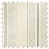 Trellis Prints, Noble Stripe Bud Green - Roller Blind